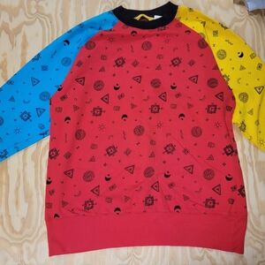 Vintage Recreation Long-Sleeved Multi-Colored Light Crewneck